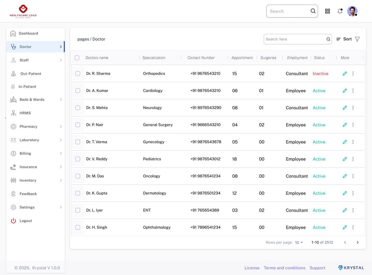 Krystal — User Management